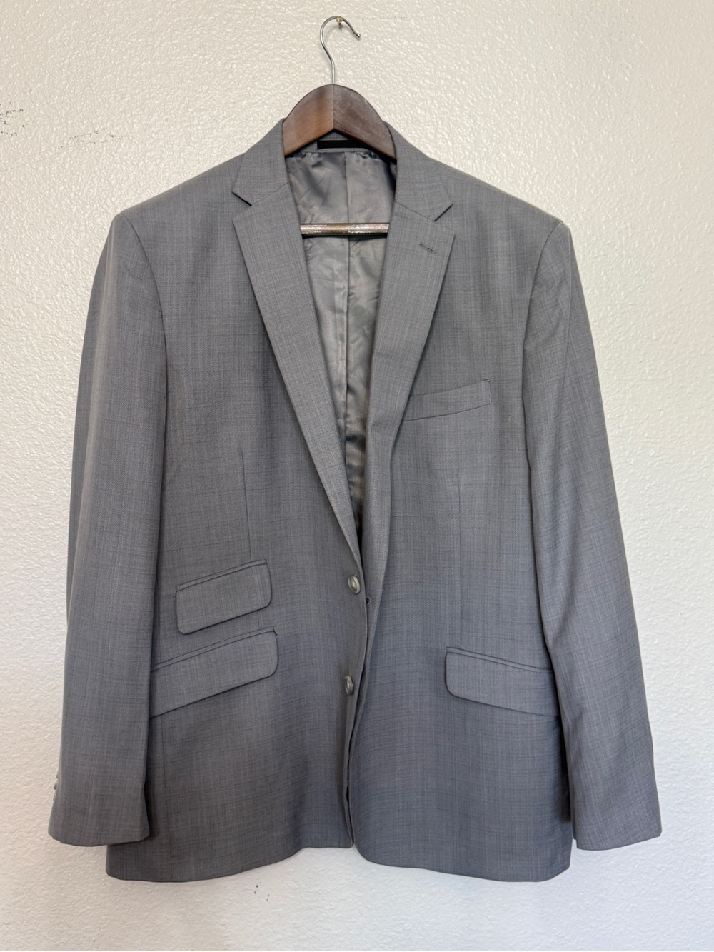 Kenneth Cole Gray Men's Two-Button Sport Coat
